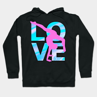 Love Gymnastics Gymnast Turns Flips Top Hoodie